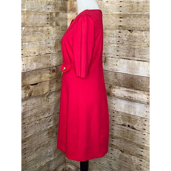 TRINA TURK CONTEMPORARY CASUAL CAREER CHURCH PARTY ACADEMIA SHEATH DRESS SZ. 10 - Picture 2 of 4